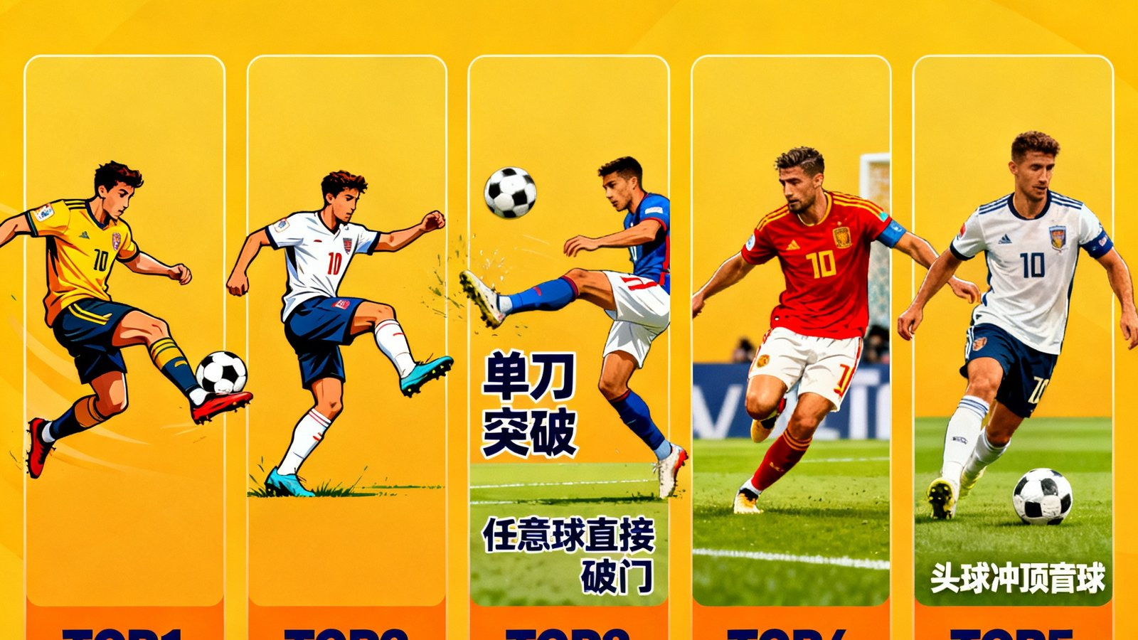 2026世界杯每日最佳进球TOP5，包含远射、倒钩